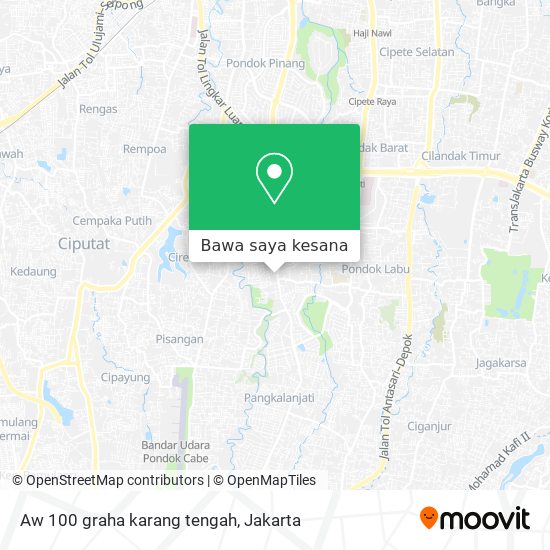 Peta Aw 100 graha karang tengah