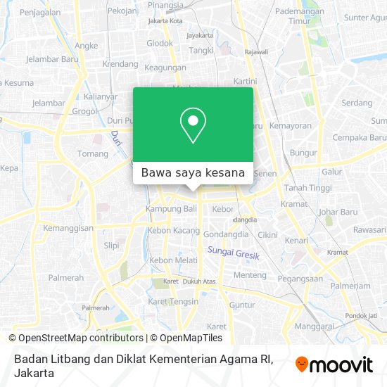 Peta Badan Litbang dan Diklat Kementerian Agama RI