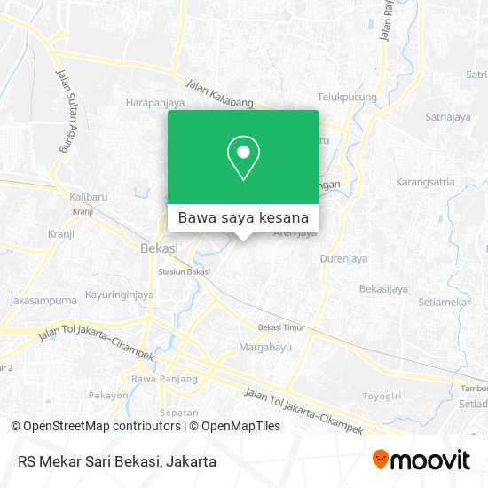 Peta RS Mekar Sari Bekasi