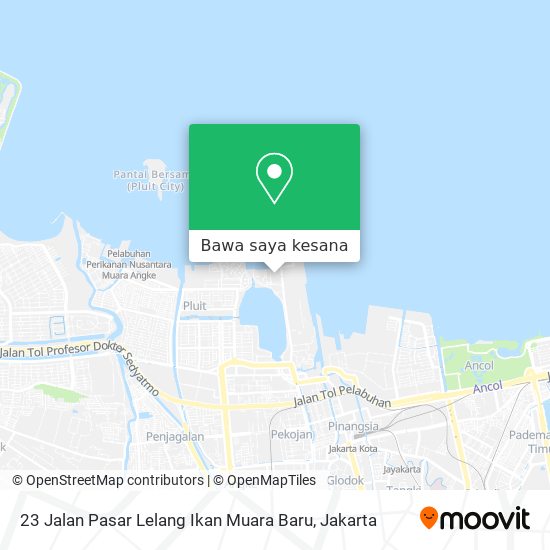 Peta 23 Jalan Pasar Lelang Ikan Muara Baru