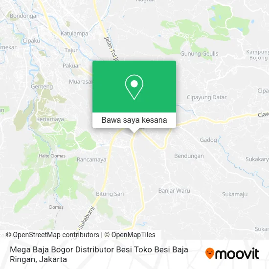 Peta Mega Baja Bogor Distributor Besi Toko Besi Baja Ringan