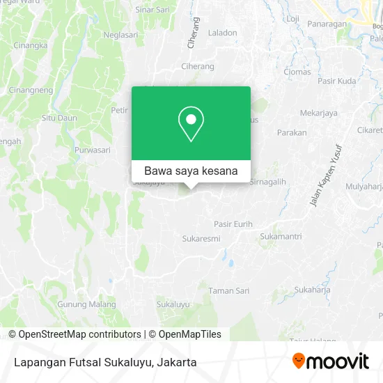 Peta Lapangan Futsal Sukaluyu