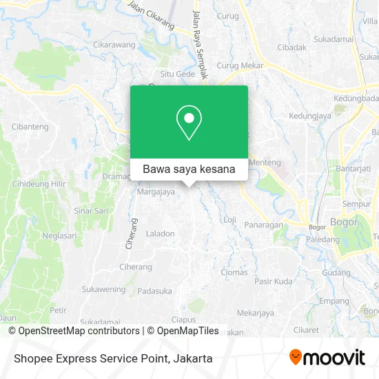 Peta Shopee Express Service Point