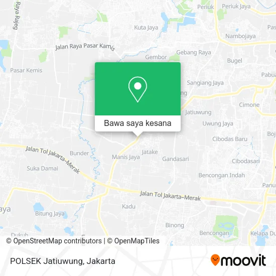 Peta POLSEK Jatiuwung