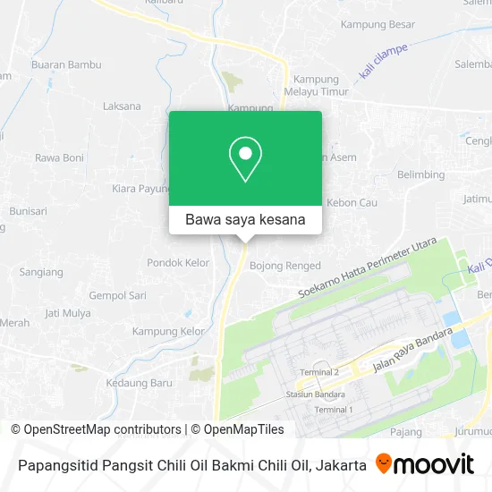 Peta Papangsitid Pangsit Chili Oil Bakmi Chili Oil