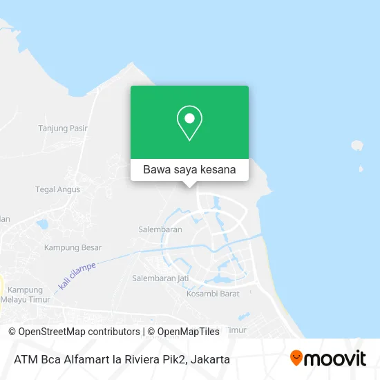 Peta ATM Bca Alfamart la Riviera Pik2