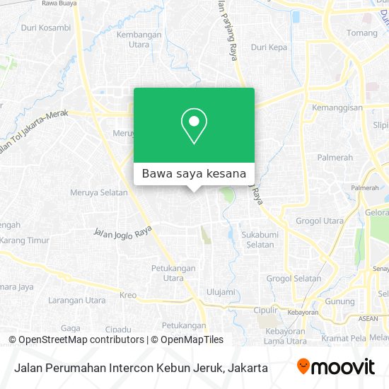 Peta Jalan Perumahan Intercon Kebun Jeruk