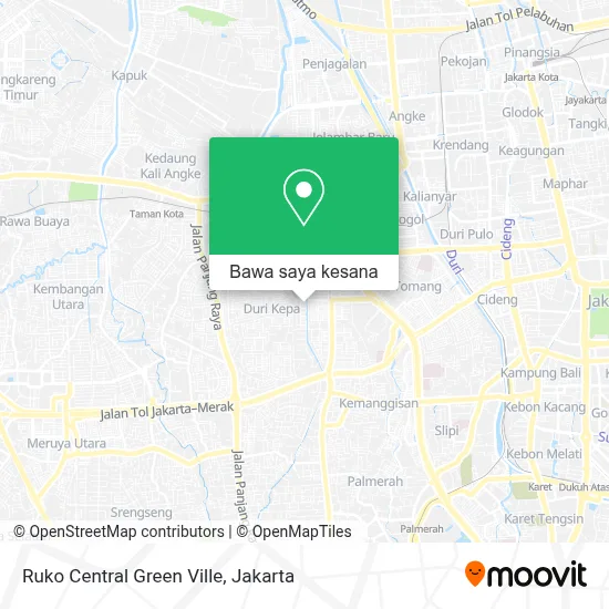 Peta Ruko Central Green Ville