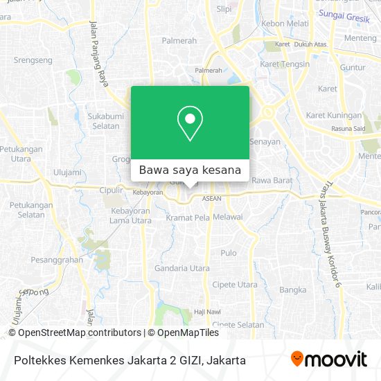 Peta Poltekkes Kemenkes Jakarta 2 GIZI