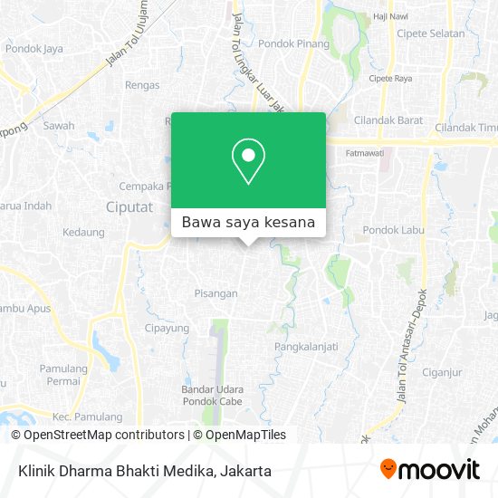 Peta Klinik Dharma Bhakti Medika