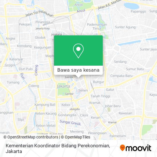 Peta Kementerian Koordinator Bidang Perekonomian