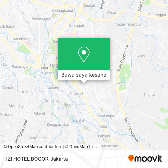 Peta IZI HOTEL BOGOR