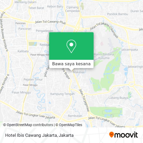 Peta Hotel Ibis Cawang Jakarta