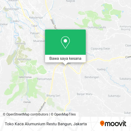 Peta Toko Kaca Alumunium Restu Bangun