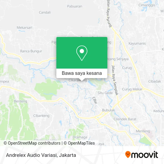 Peta Andrelex Audio Variasi