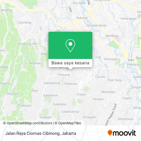 Peta Jalan Raya Ciomas Cibinong