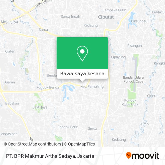Peta PT. BPR Makmur Artha Sedaya