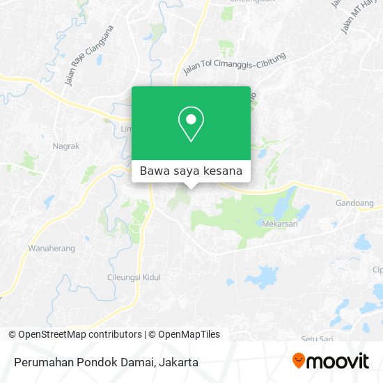 Peta Perumahan Pondok Damai