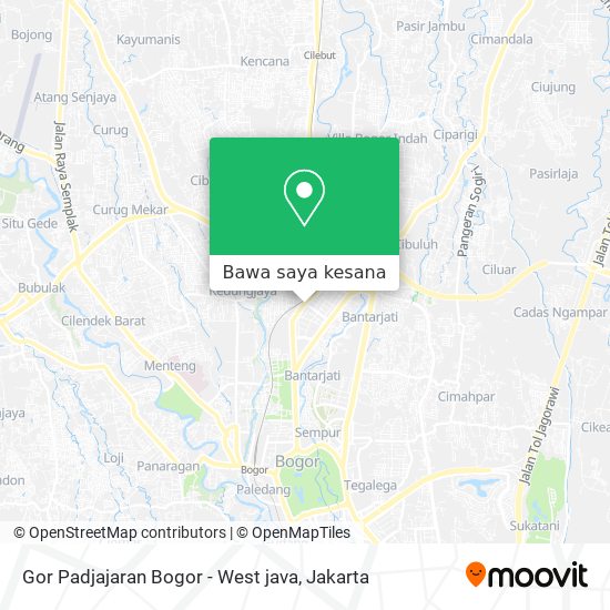 Peta Gor Padjajaran Bogor - West java