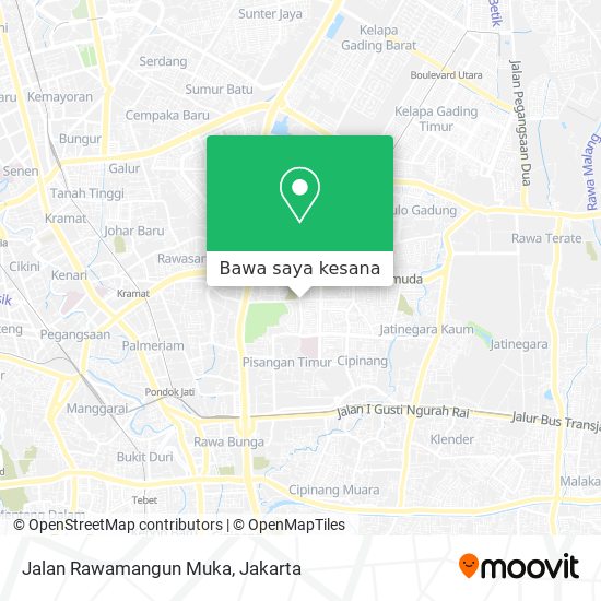 Peta Jalan Rawamangun Muka