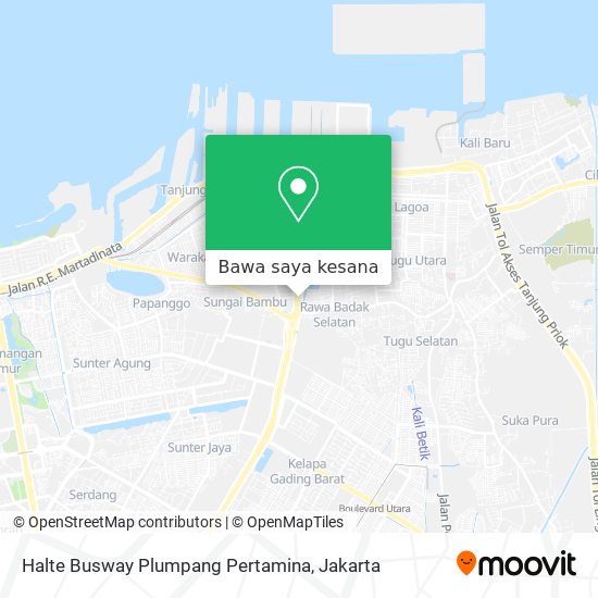 Peta Halte Busway Plumpang Pertamina