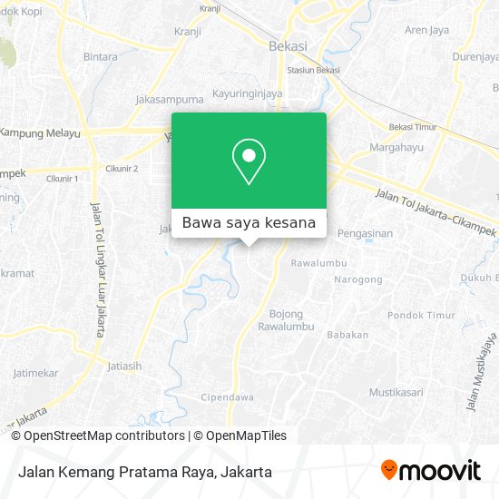 Peta Jalan Kemang Pratama Raya