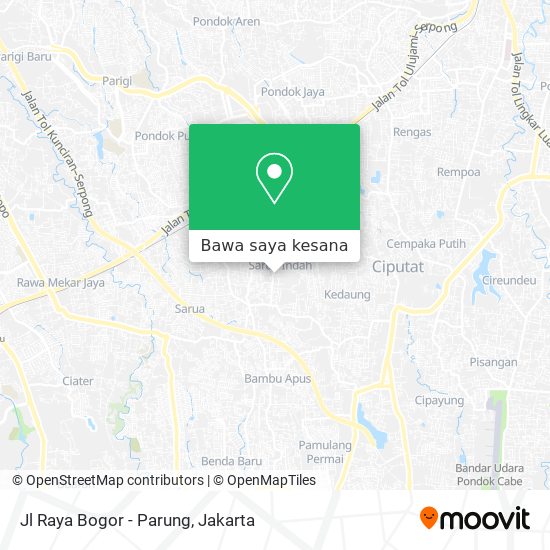 Peta Jl Raya Bogor - Parung