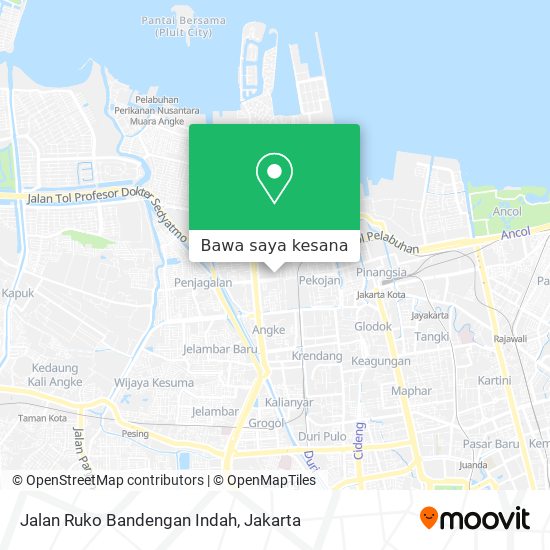 Peta Jalan Ruko Bandengan Indah