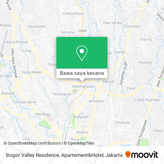 Peta Bogor Valley Residence, Apartement&Hotel