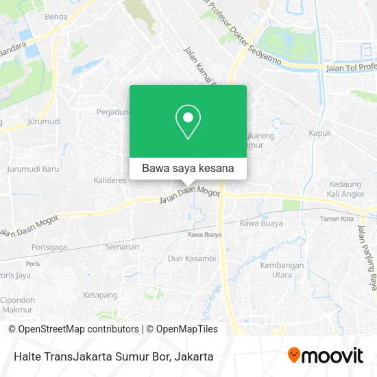 Peta Halte TransJakarta Sumur Bor