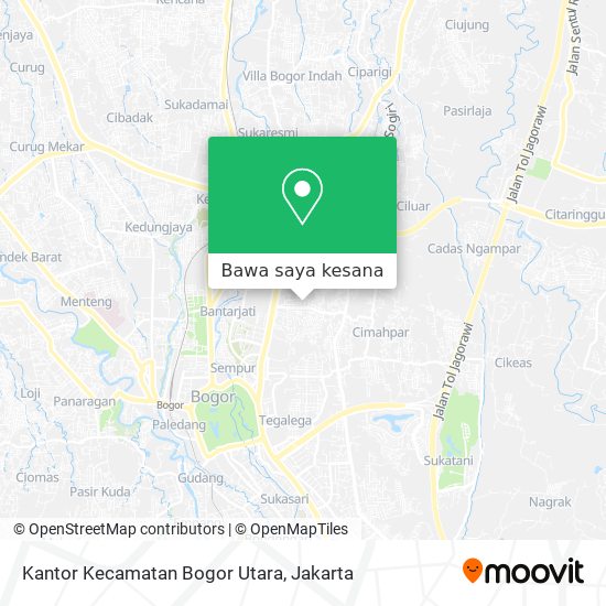 Peta Kantor Kecamatan Bogor Utara
