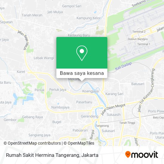 Peta Rumah Sakit Hermina Tangerang