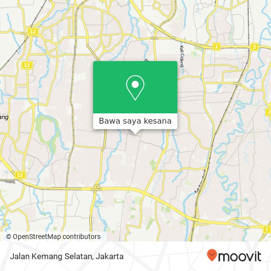 Peta Jalan Kemang Selatan