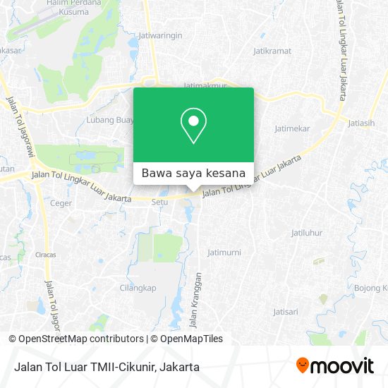 Peta Jalan Tol Luar TMII-Cikunir