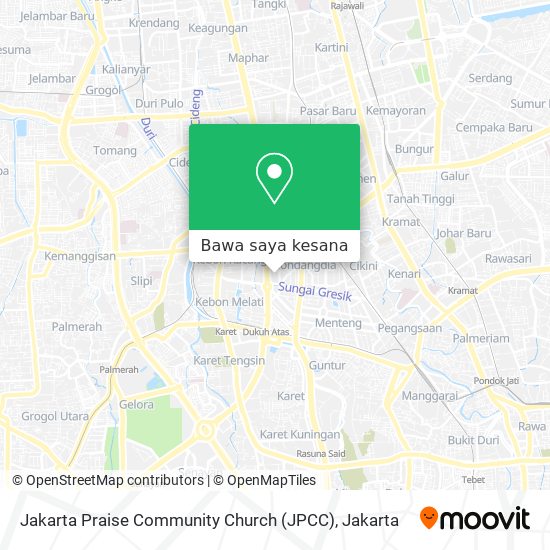 Peta Jakarta Praise Community Church (JPCC)