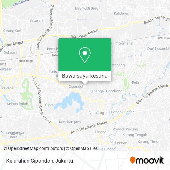 Peta Kelurahan Cipondoh