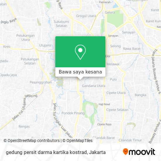 Peta gedung persit darma kartika kostrad