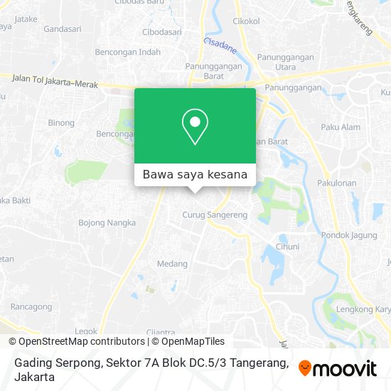 Peta Gading Serpong, Sektor 7A Blok DC.5 / 3 Tangerang