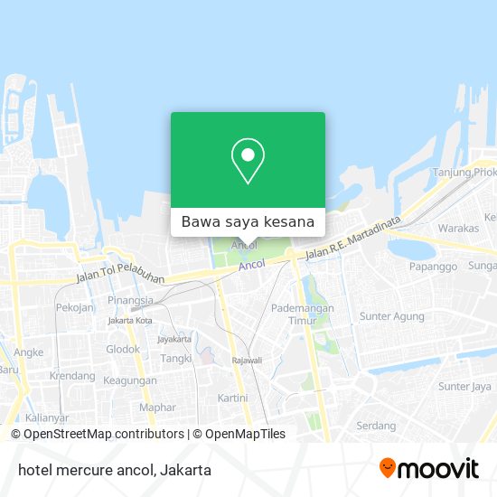 Peta hotel mercure ancol