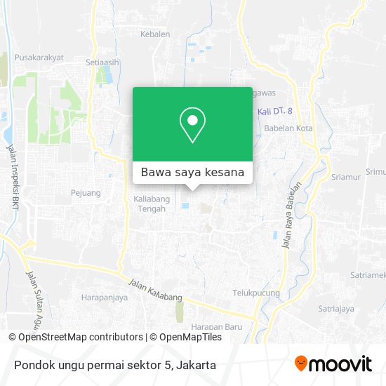 Peta Pondok ungu permai sektor 5
