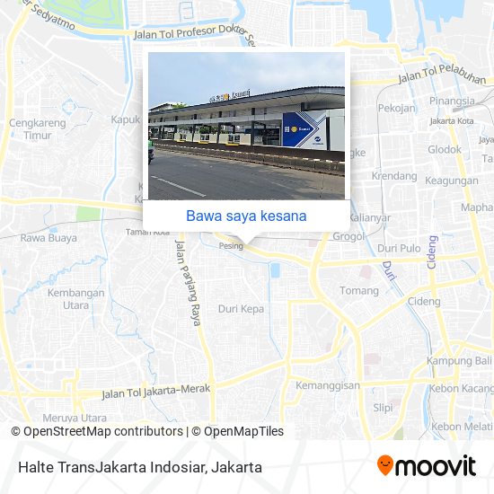 Peta Halte TransJakarta Indosiar