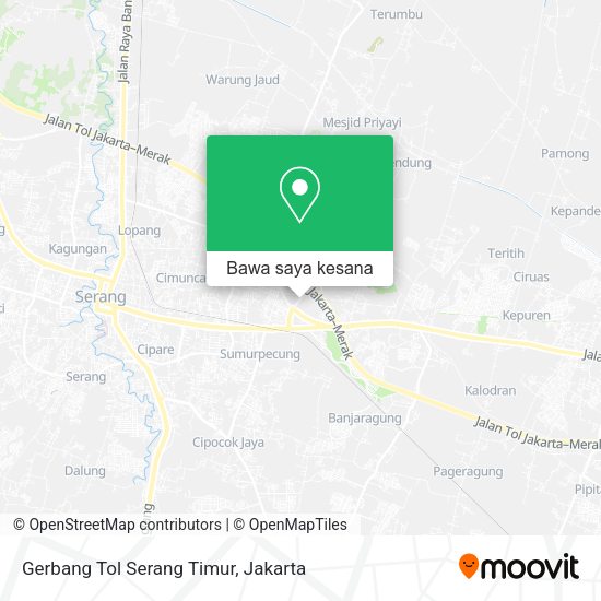 Peta Gerbang Tol Serang Timur