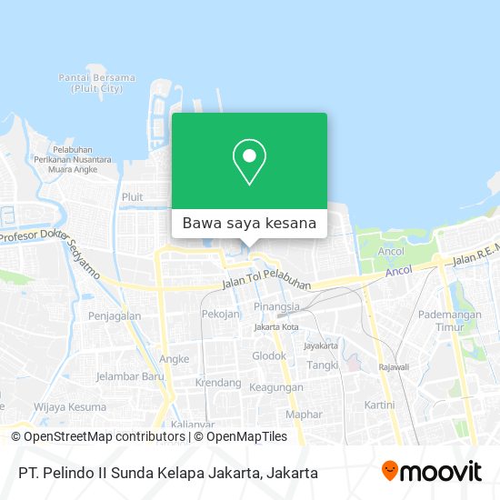 Peta PT. Pelindo II Sunda Kelapa Jakarta