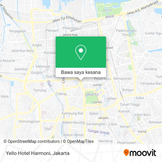 Peta Yello Hotel Harmoni