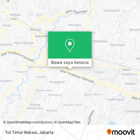 Peta Tol Timur Bekasi