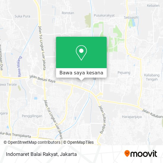 Peta Indomaret Balai Rakyat