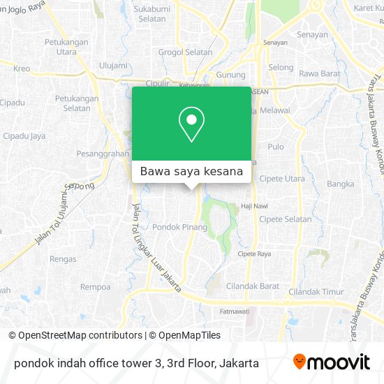 Peta pondok indah office tower 3, 3rd Floor