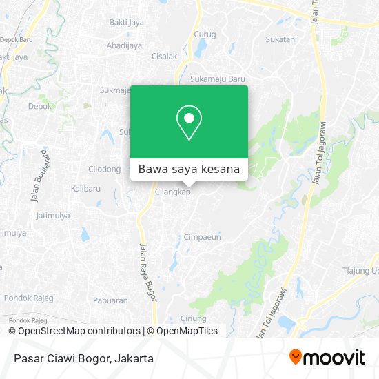 Peta Pasar Ciawi Bogor