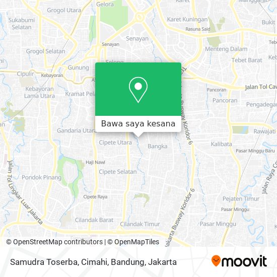 Peta Samudra Toserba, Cimahi, Bandung