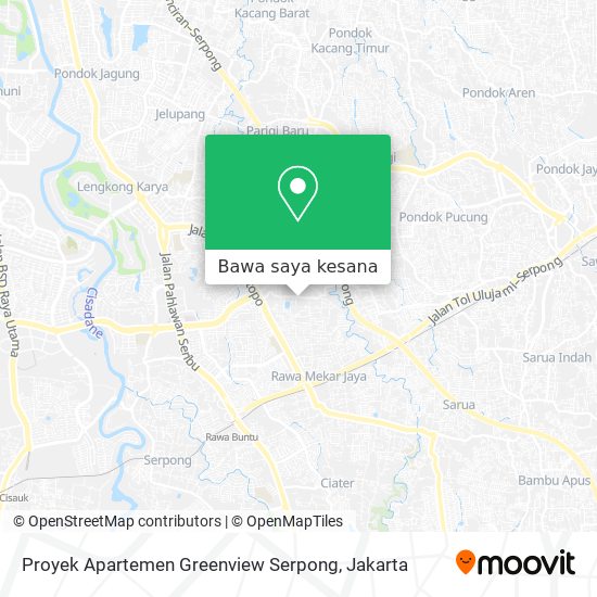 Peta Proyek Apartemen Greenview Serpong